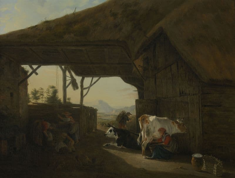 L’Etable (1776 - 1797) as a canvas print