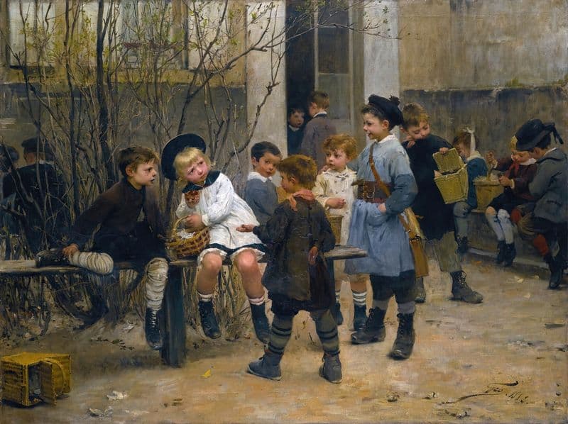 L’heure Du Gouter as a canvas print