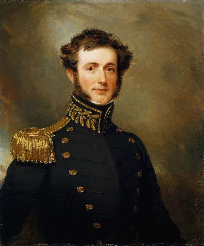 Lieutenant Philip Augustus Stockton as a canvas print