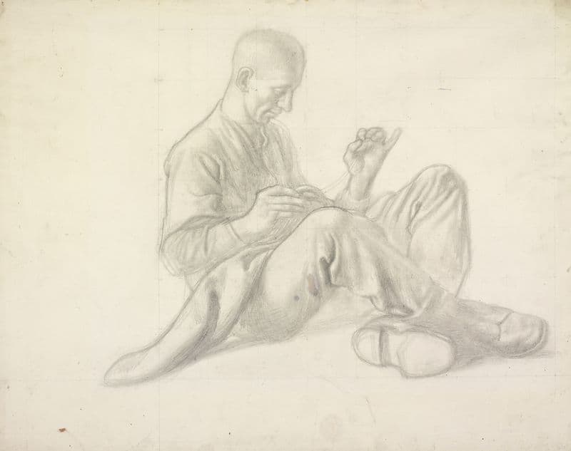 Life Study For Heavy Artillery as a canvas print