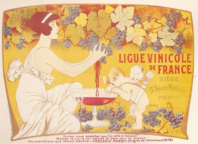 Ligue Vinicole de France (c.1901) as a canvas print