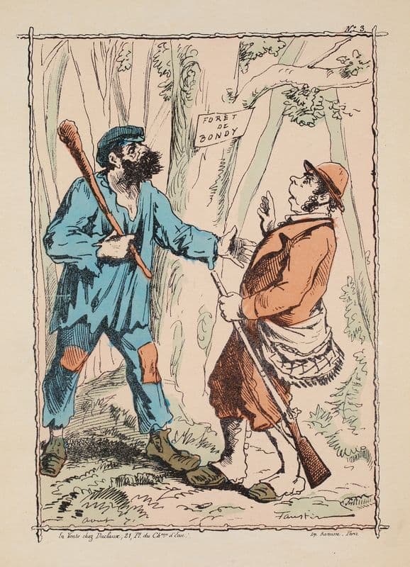 L’impôt forcé sur les fusils de chasse as a canvas print
