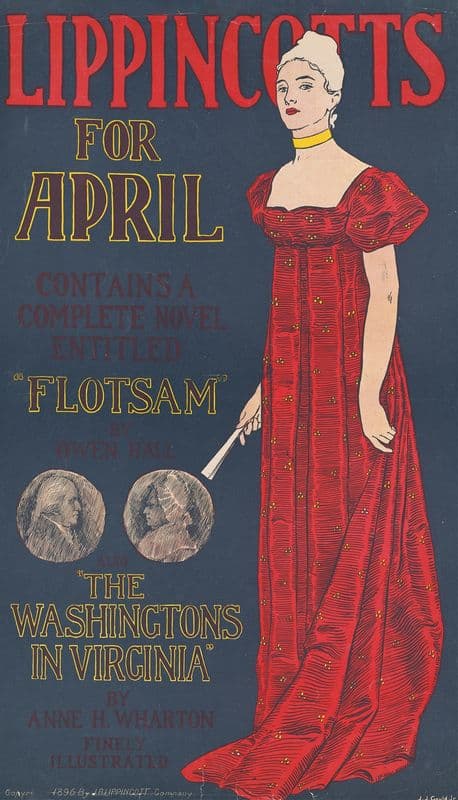 Lippincott’s for April as a canvas print