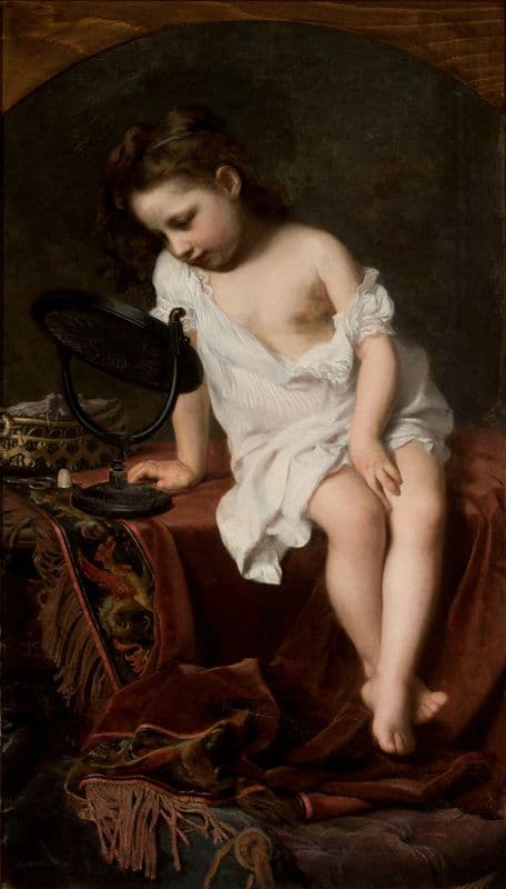 Little coquette as a canvas print