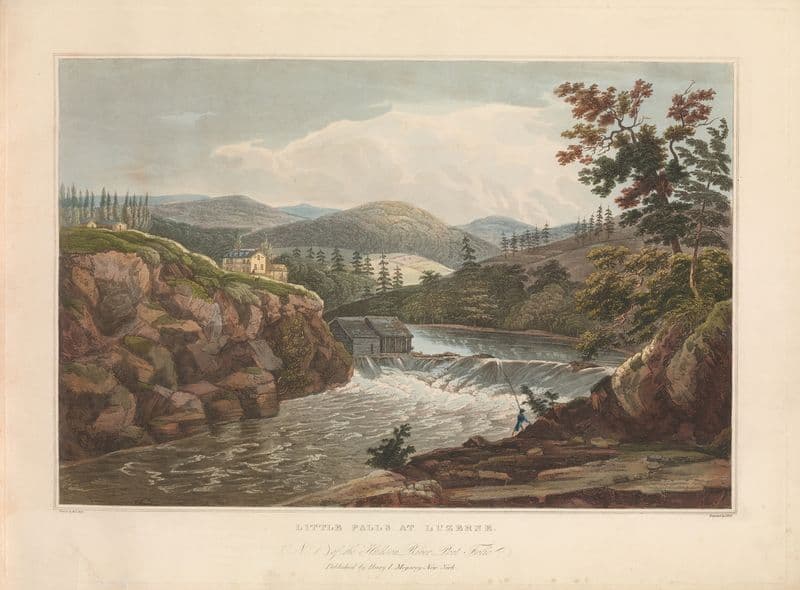 Little Falls at Luzerne (1821–1822) as a canvas print