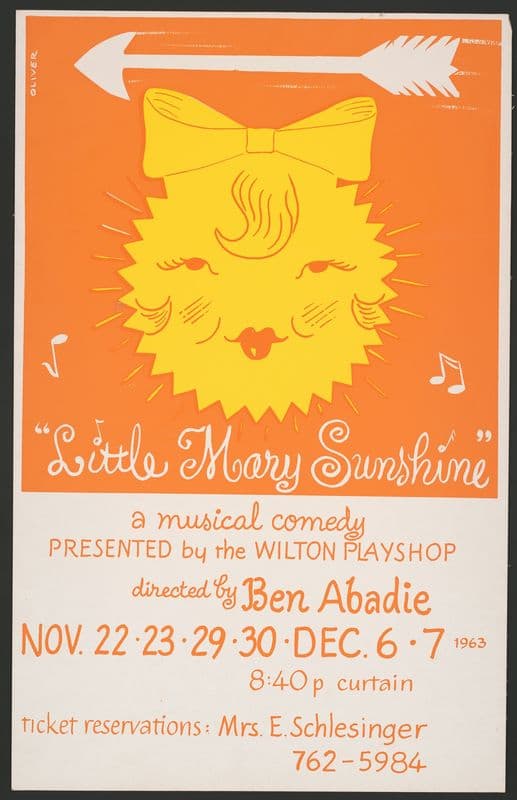 ‘Little Mary Sunshine.’ a musical comedy directed by Ben Abadie as a canvas print