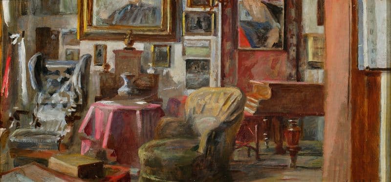 Living-room interior in Lusławice as a canvas print