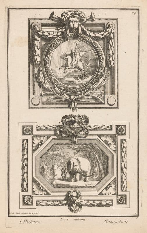 Livre hutieme. L’Histoire, Mansuétude (1768 - 1771) as a canvas print