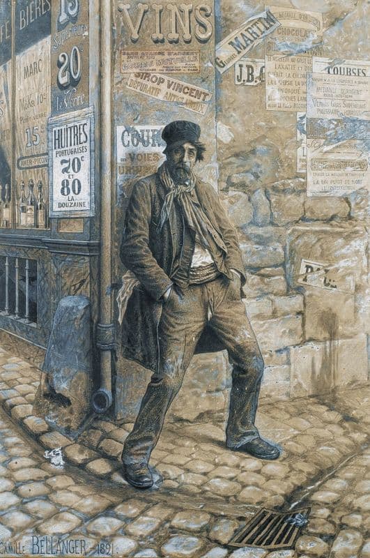 L’ivrogne as a canvas print