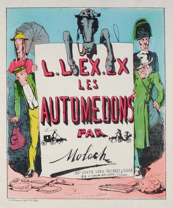 LL.Ex.Ex Les automédons par Moloch as a canvas print