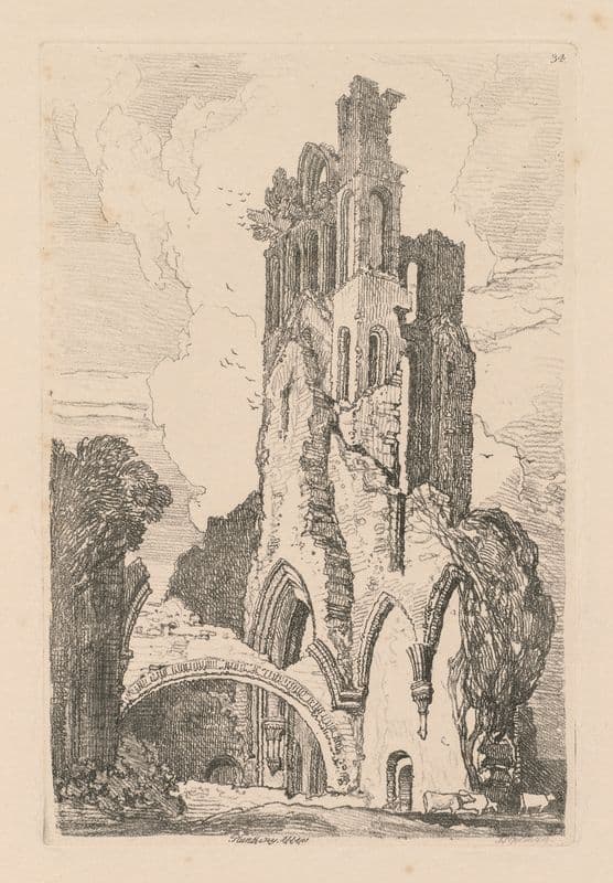 Llanathony Abbey, Monmouthshire as a canvas print