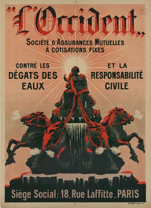 L’Occident, société d’assurances mutuelles à cotisations fixes as a canvas print
