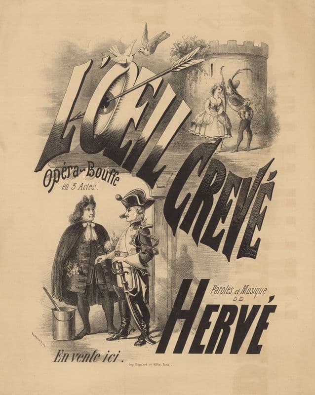 L’Oeil crevé. Opéra-bouffe en 3 actes as a canvas print