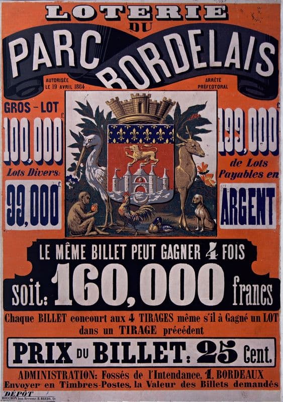 Loterie du Parc bordelais as a canvas print