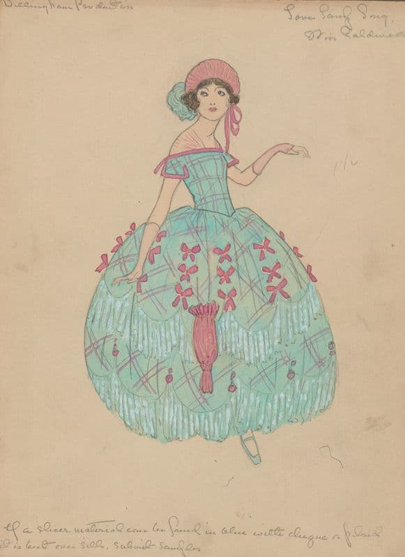 Love Lamp Song-Miss Caldwell (1920 - 1921) as a canvas print