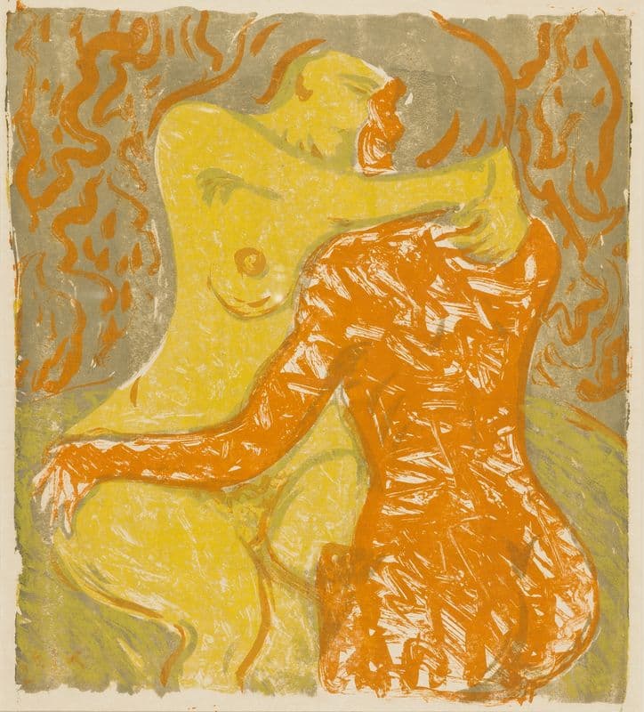 Love scene as a canvas print