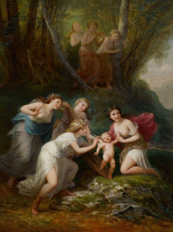Love Taken Prisoner as a canvas print