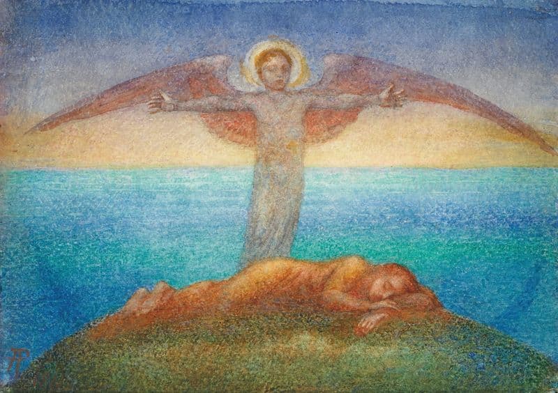 Love, the Comforter of Night as a canvas print