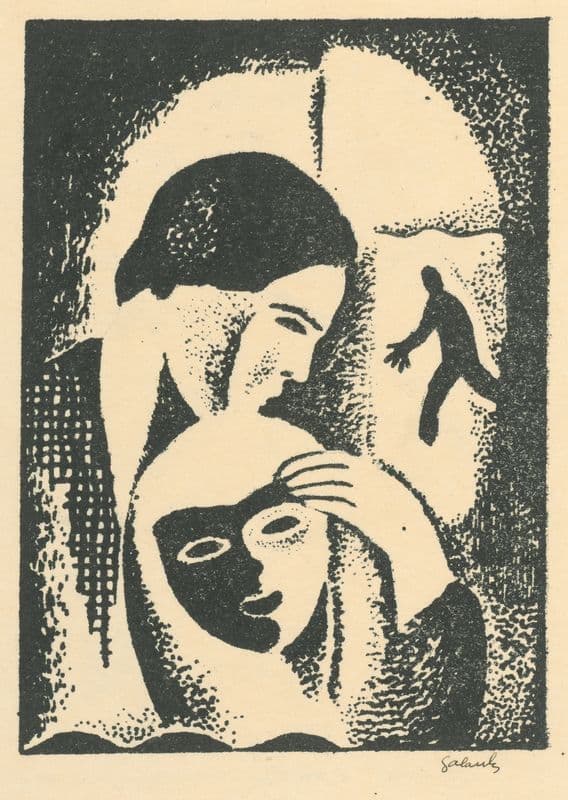 Lovers as a canvas print