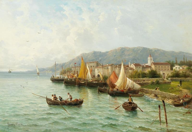 Lovrana near Fiume as a canvas print