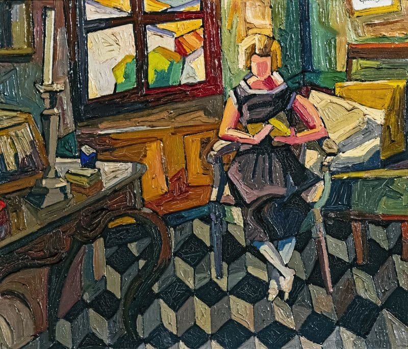 Luce reading to Rabastens as a canvas print