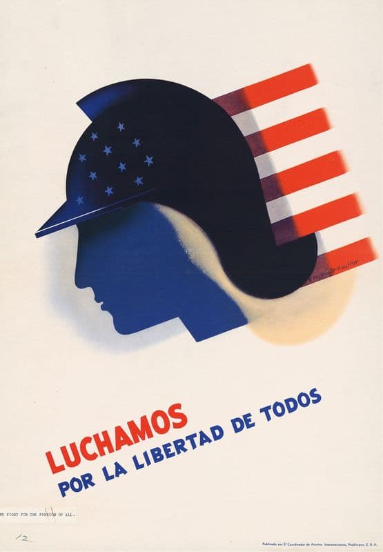 Luchamos por la libertad de todos (1940-1950) as a canvas print