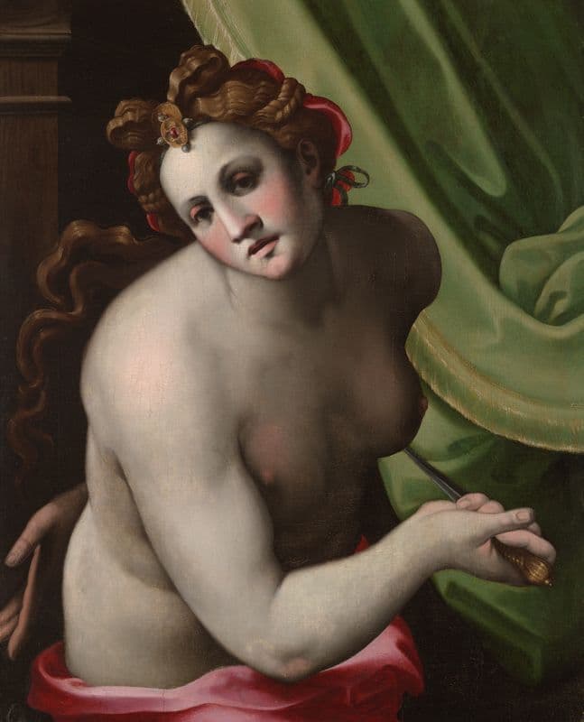 Lucretia (ca. 1550) as a canvas print