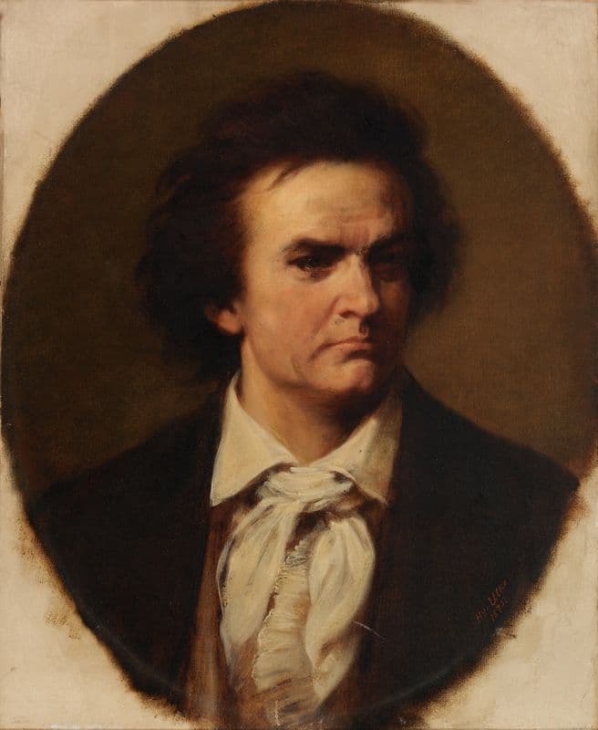 Ludwig Van Beethoven as a canvas print