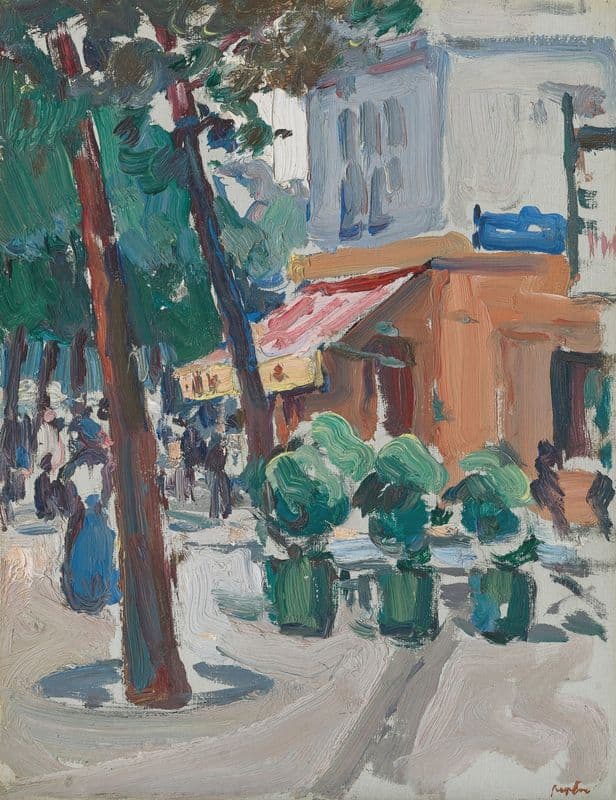 Luxembourg Gardens – Paris (circa 1908-1909) as a canvas print