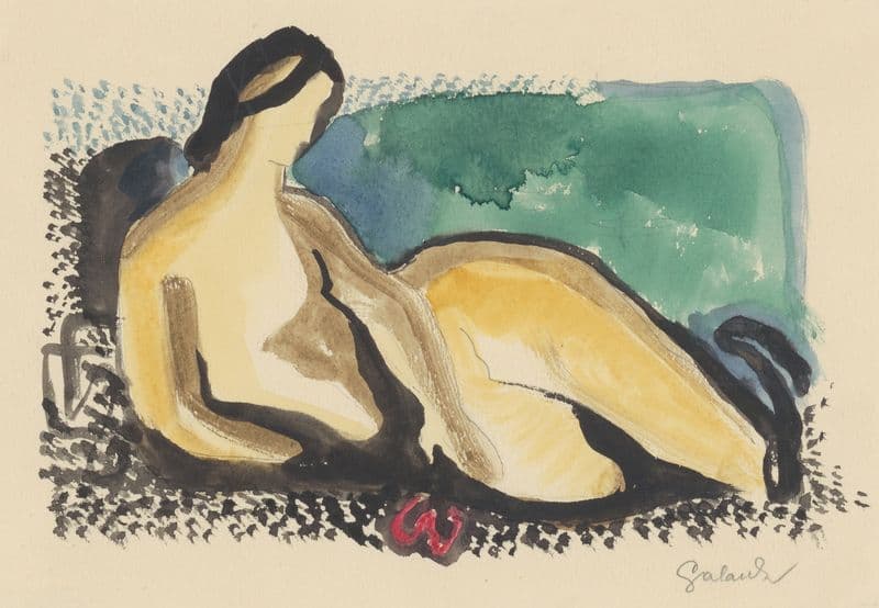 Lying nude (1934–1935) as a canvas print