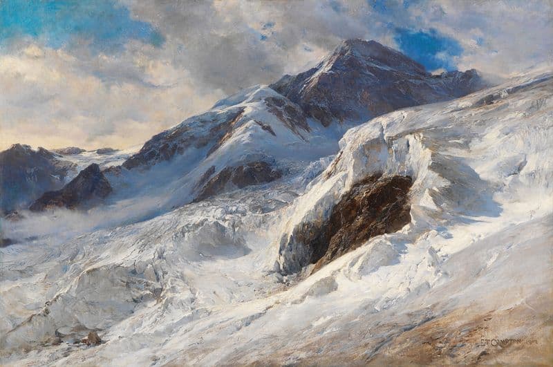Lyskamm (Monte-Rosa) as a canvas print