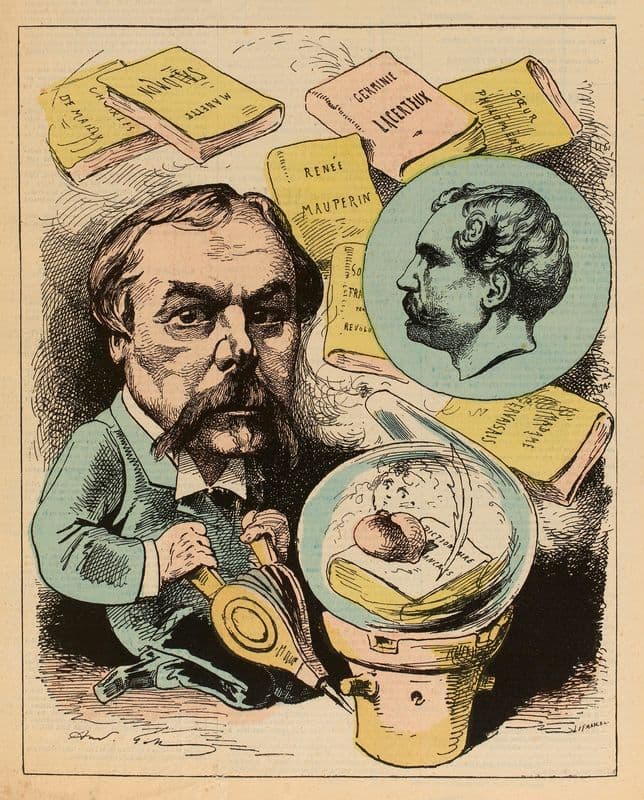 M. Edmond de Goncourt as a canvas print