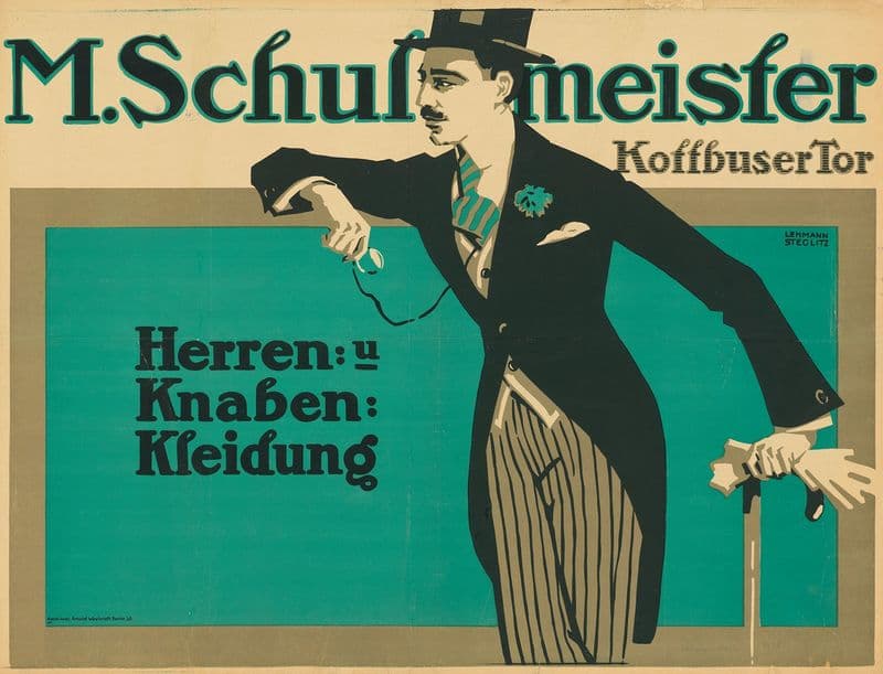 M. Schulmeister. Herren- und Knaben- Kleidung (1899 - 1914) as a canvas print