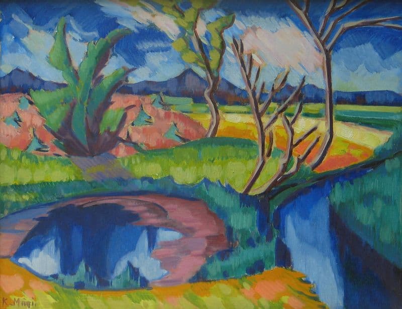 Maastik (between 1920 and 1921) as a canvas print