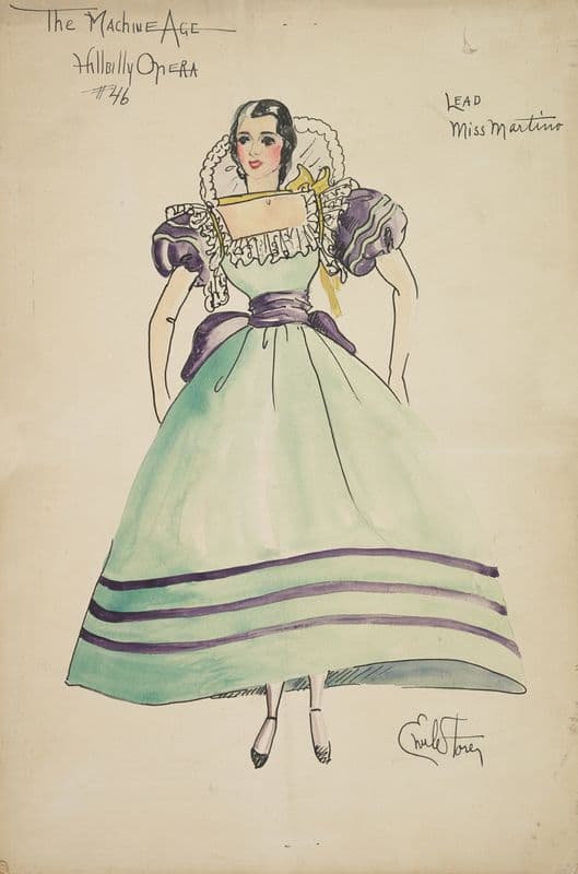 Machine Age: Miss Martino (1934-1943) as a canvas print
