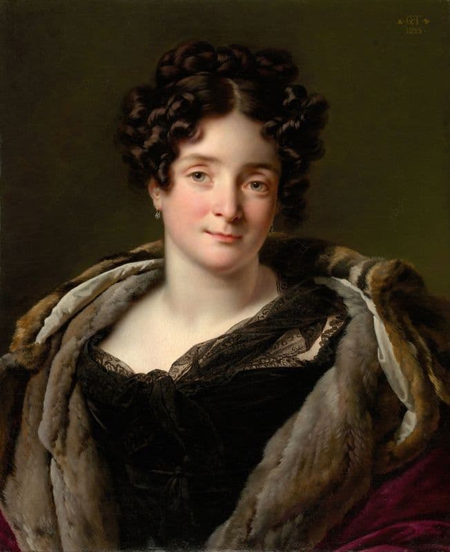 Madame Jacques-Louis-Étienne Reizet (Colette-Désirée-Thérèse Godefroy, 1782–1850) as a canvas print