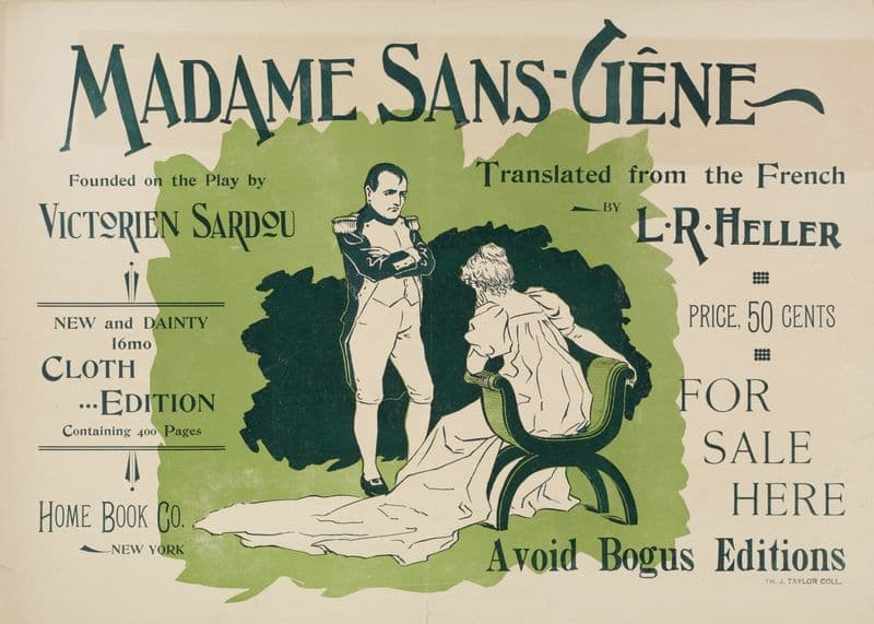 Madame Sans-Gêne (1895-1911) as a canvas print