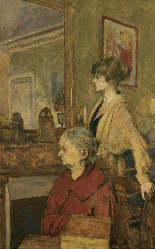 Madame Vuillard Et Annette, Rue De Calais as a canvas print