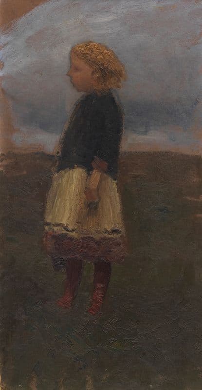 Mädchen im Moor (ca 1893) as a canvas print