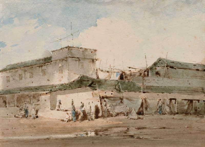 Madras, a street scene as a canvas print