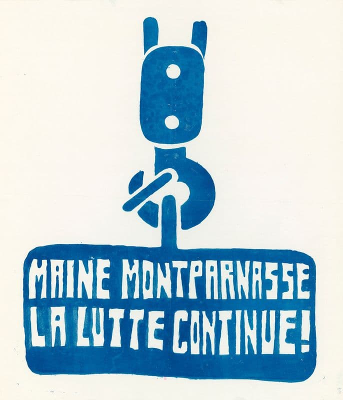 Maine Montparnasse. La lutte continue as a canvas print