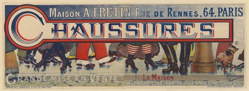 Maison A. Fretin, rue de Rennes, 64, Paris. Chaussures. Grande mise en vente as a canvas print