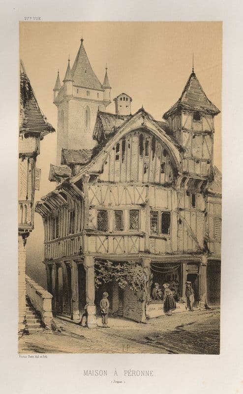 Maison A Peronne (Somme) as a canvas print