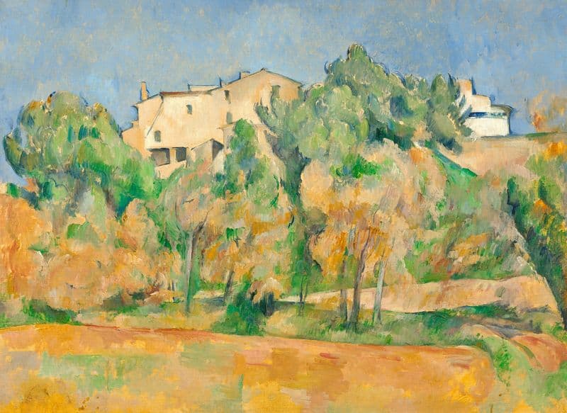 Maison de Bellevue et pigeonnier as a canvas print