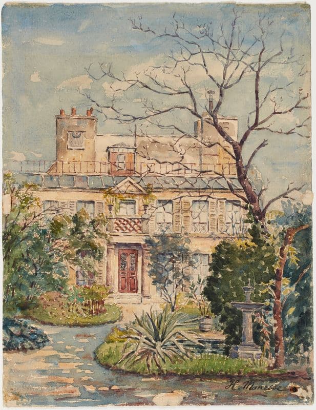 Maison de Victor Hugo, rue du Cherche-Midi (1900-1907) as a canvas print