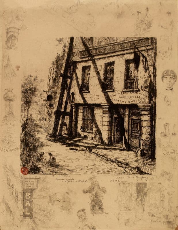 Maison natale de Musset as a canvas print