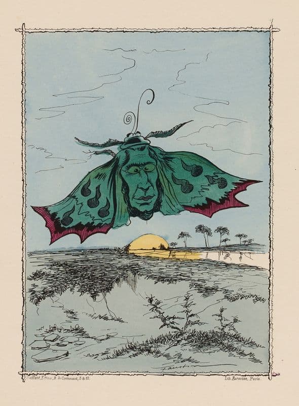 Maître Ollivier, le papillon des soirée – le fléeau de la France as a canvas print