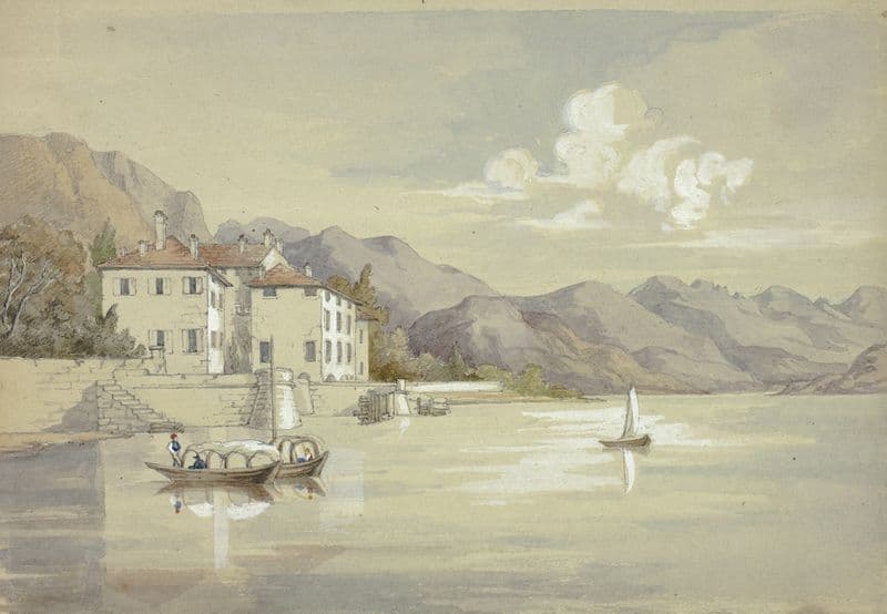 Majolica, Lake Como as a canvas print