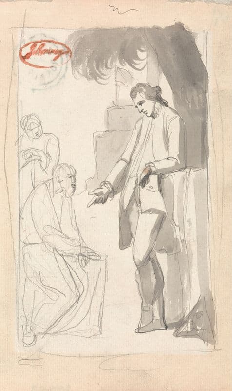 Major Thomas Pearson and the Brahman. as a canvas print