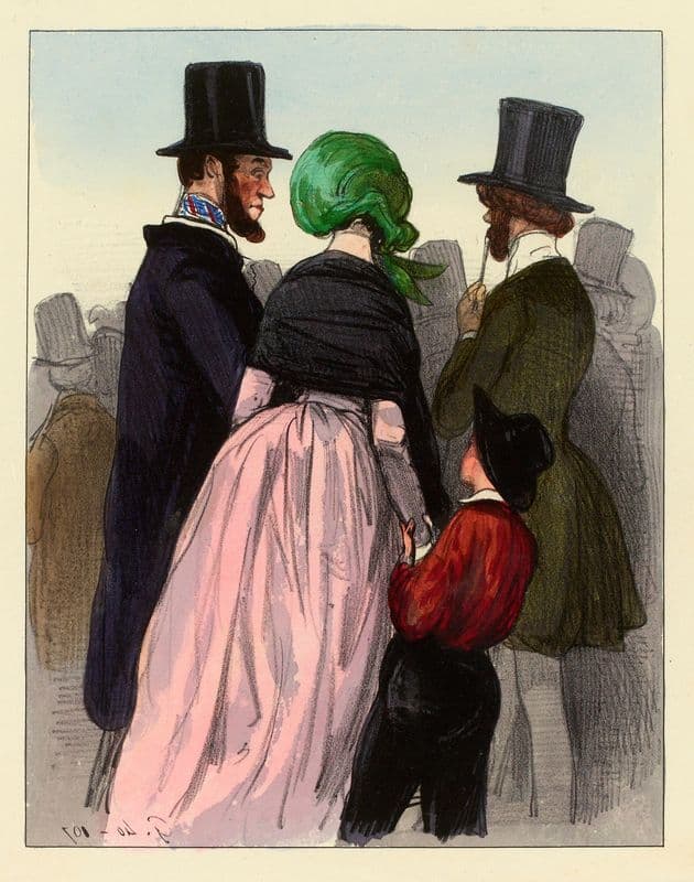 Maman Maman. Ah par exemple que voila un malhonnête (1838-1840) as a canvas print